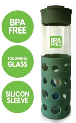 Green Cara Glass Bottle