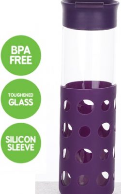 Purple Cara Glass Bottle
